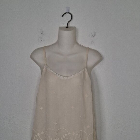 Old Navy Floral Embroidered Cami Sz S Lace Adjustable Straps Boho Minimalist - Picture 6 of 14